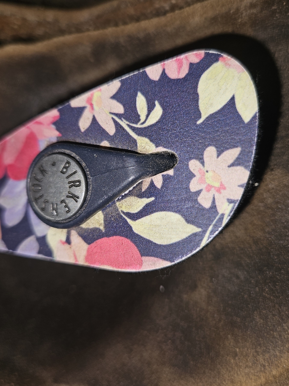 Birkenstock Floral Gizeh Thong Sandals - Pink Multi - Picture 3 of 4